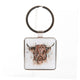 Meg Hawkins Highland Cow Keychain