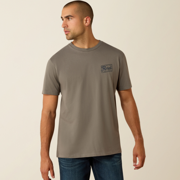 Ariat Mens Patriot Classic Tee - Smoked Pearl