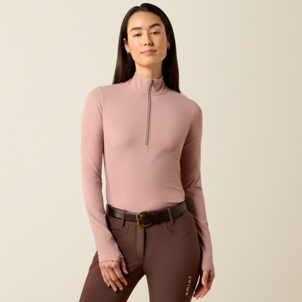 Ariat Ladies Solveil 1/2 Zip Baselayer - Antler
