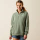 Ariat Ladies Logo 1/2 Zip Sweatshirt - Sea Spray
