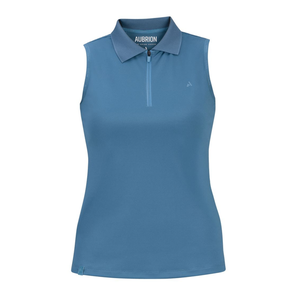 Aubrion Ladies React Sleeveless Tech Polo - Kingfisher