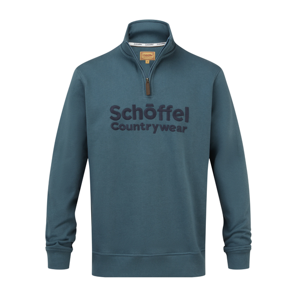 Schoffel Mens Bude Sweatshirt - Deep Ocean Blue