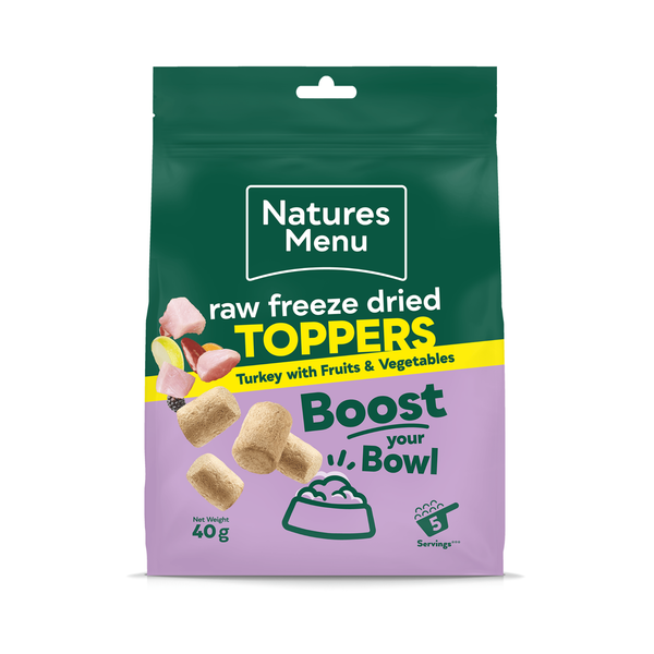 Natures Menu Freeze Dried Toppers - Turkey