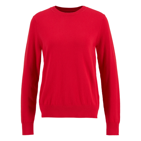 Barbour Ladies Oakley Knitted Crew Neck Jumper - Poppy Red