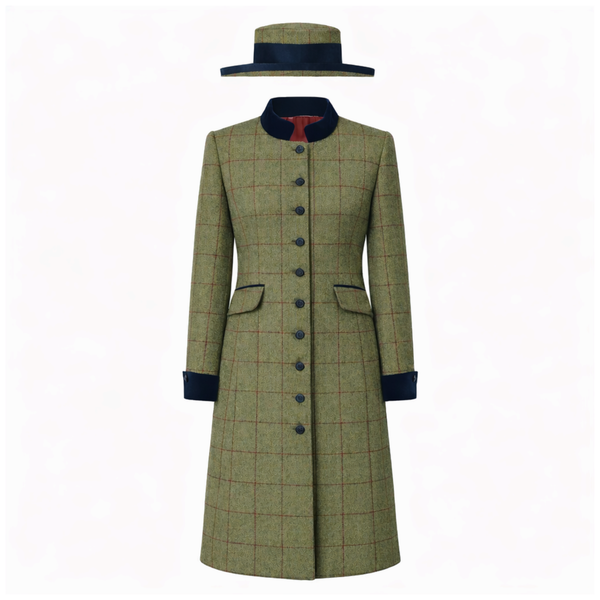 Equetech Launton Tweed Leader Jacket/Dress And Hat - Launton Green