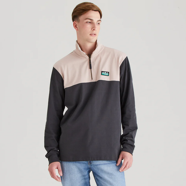 Ridgeline Mens Salthouse Zip Top - Shale Multi