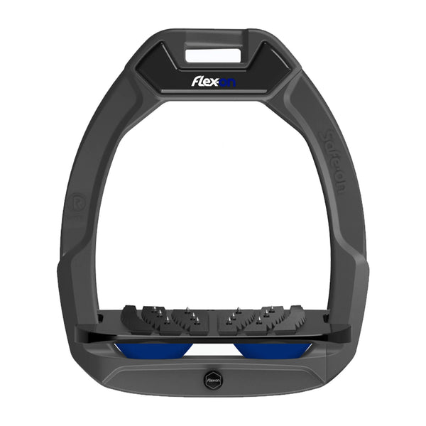 Flex-On Safe-On Inclined Ultra Grip Stirrups - Dark Grey/Navy