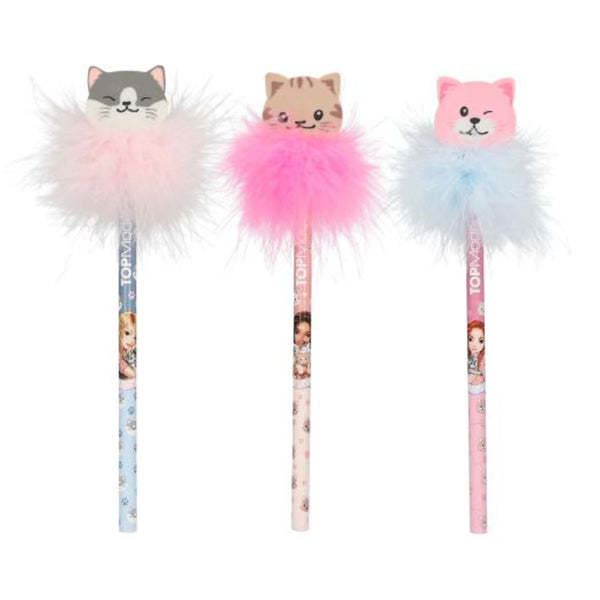 TOPModel Pencil With Eraser-Topper - Cat Love