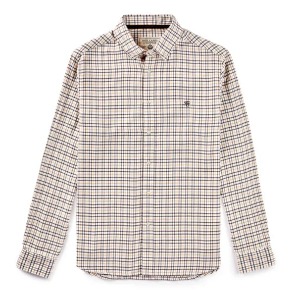 Holland Cooper Mens Classic Button Down Shirt - Cheltenham Camel Check