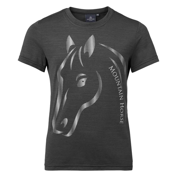 Mountain Horse U And I Junior Tech Tee - Graphite Grey