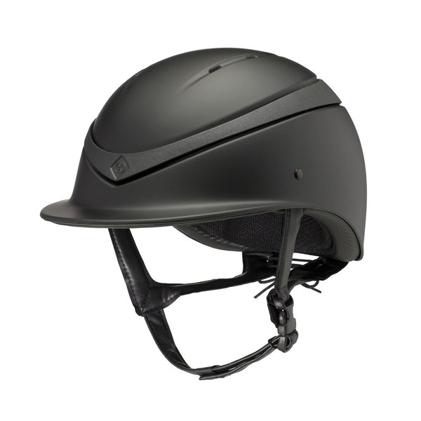 Charles Owen Luna Peaked Shell - Black Matte