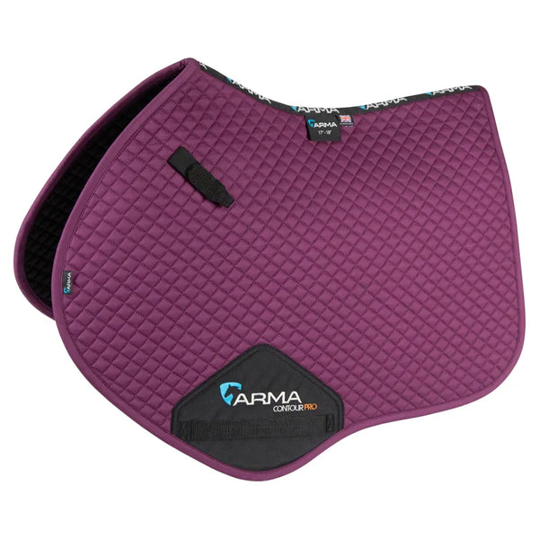 Shires Performance Jumping Saddlecloth - Plum