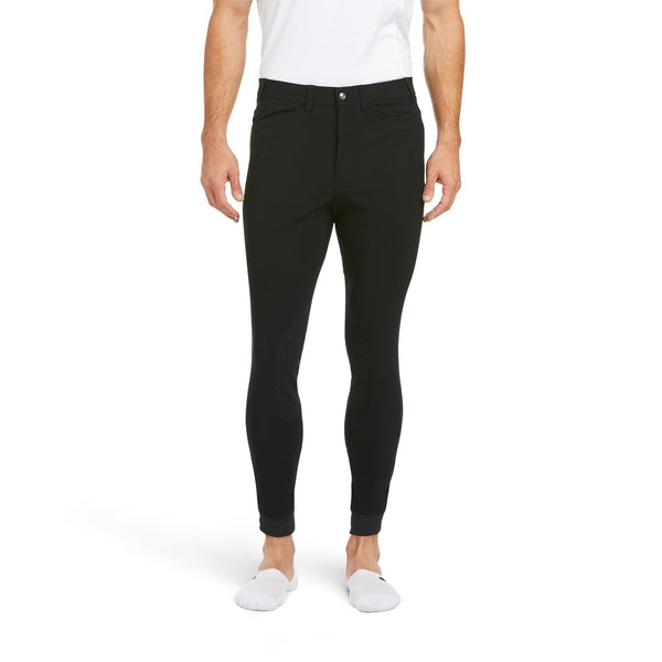 Ariat Mens Tri Factor Grip Knee Patch Breech - Black