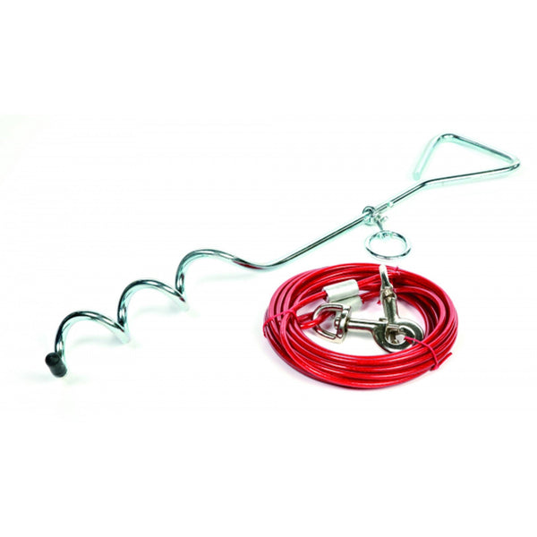 Petface Tie Out Cable and Stake 4.5M