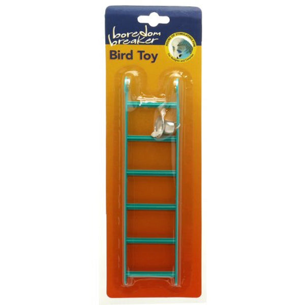 Boredom Breaker Budgie and Canary Ladder With Bell