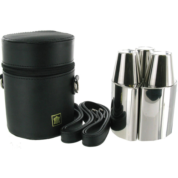 Sarome 12oz Three Flask Set in Carry Case