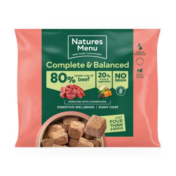 Natures Menu Tender Cuts of Beef Nuggets - 1kg