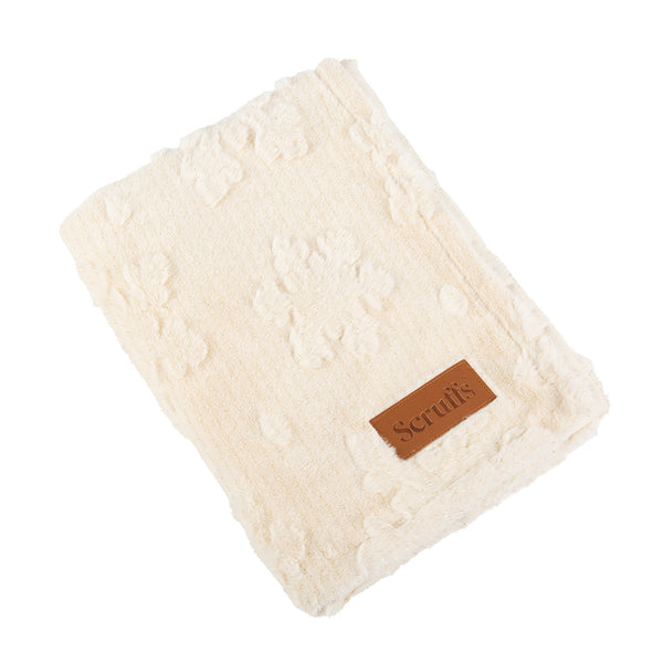 Scruffs Snowflake Shimmer Blanket - Cream