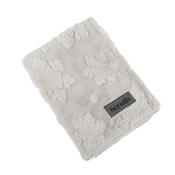 Scruffs Snowflake Shimmer Blanket - Taupe