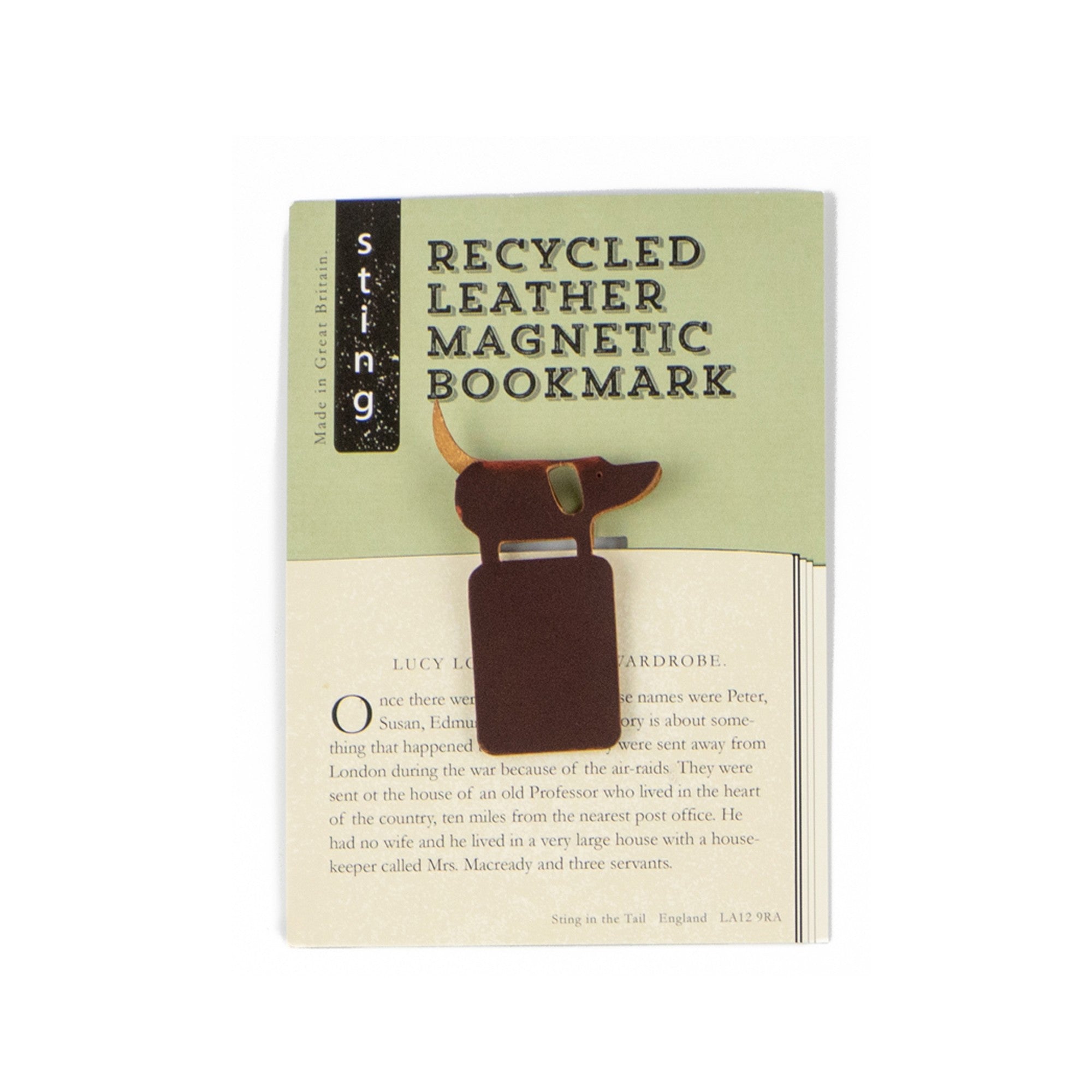 Recycled Leather Bookmark view 4