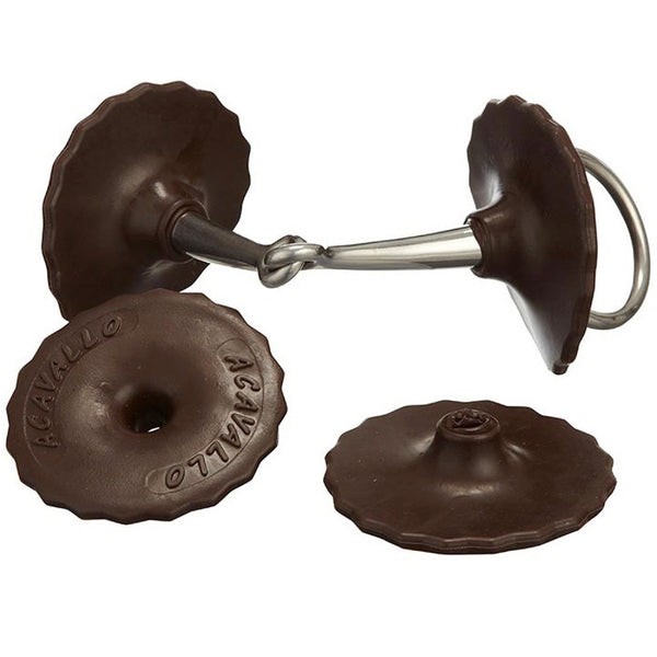 Acavallo Gel Bit Guards - Brown