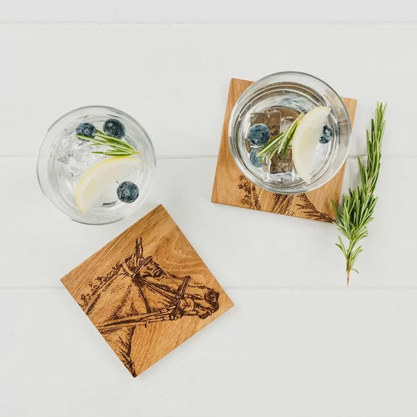Selbrae House Horse Oak Coasters