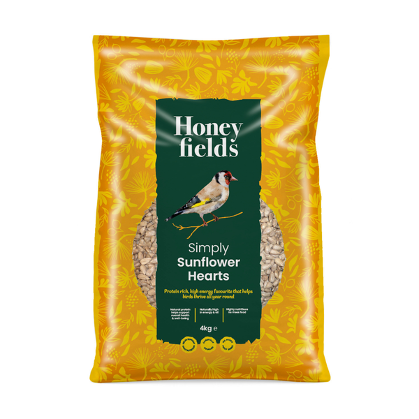 Honeyfields Simply Sunflower Hearts - 4kg
