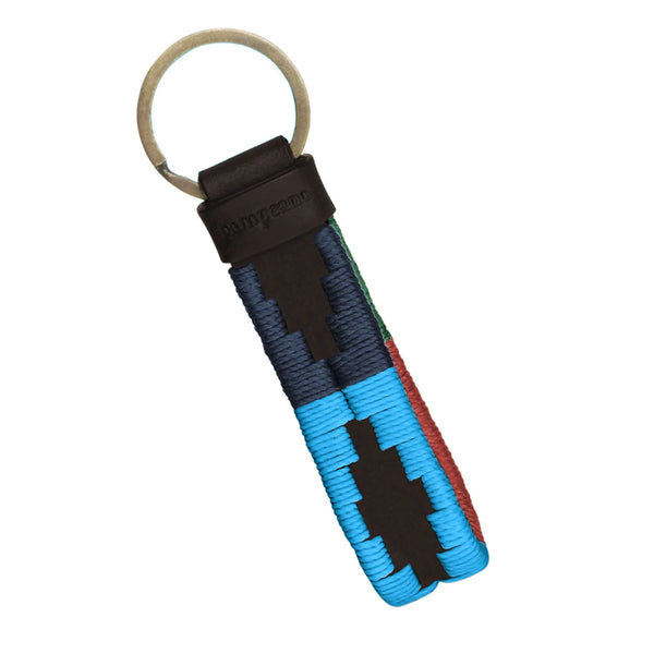 Pampeano Charro Brown Leather Loop Keyring - Multi