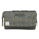 Harris Tweed Gladstone Washbag - Brown