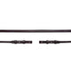 Schockemohle Rolled Double Bridle Reins - Brown
