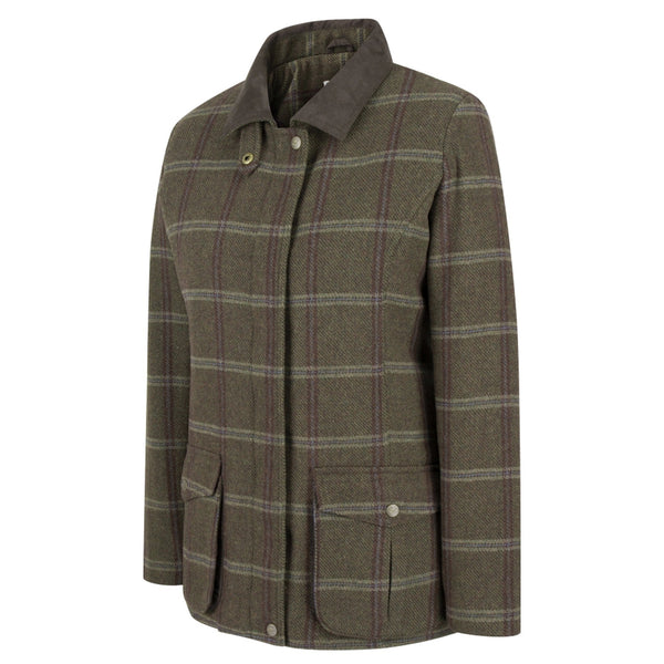 Hoggs of Fife Ladies Musselburgh Tweed Field Coat - Bracken