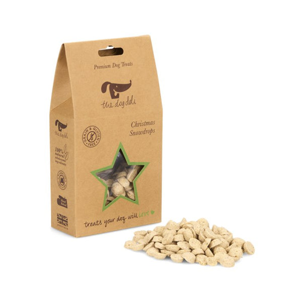 Petface Dog Deli Christmas Snowdrops Dog Treats - 100g