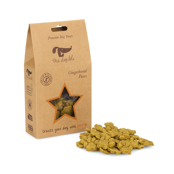 Petface Dog Deli Gingerbread Paws Christmas Dog Treats - 100g