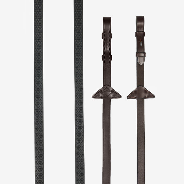 LeMieux Soft Rubber Reins - Havana