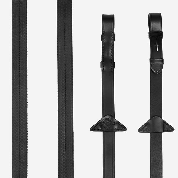 LeMieux Rubber Reins - Black
