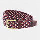 Sophos Wakerley 35mm Web Belt - Navy/Ecru/Burgundy