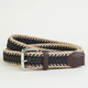 Sophos Sheringham Chevron Weave Elastic Belt - Biscuit/Navy/Olive