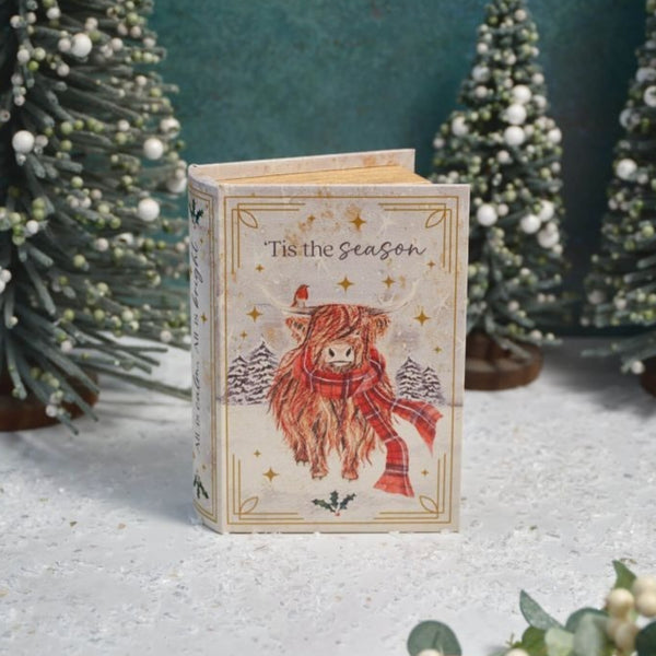 Langs Highland Cow Christmas Book Box