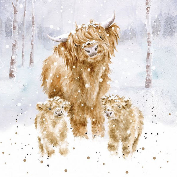 Wrendale A Highland Christmas Boxed Card Set - 6 Pack