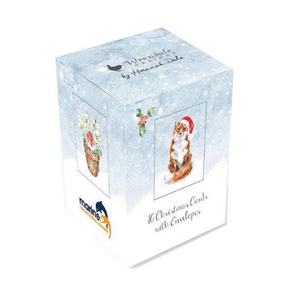 Wrendale Fox Charity Mini Boxed Card - 16 PK