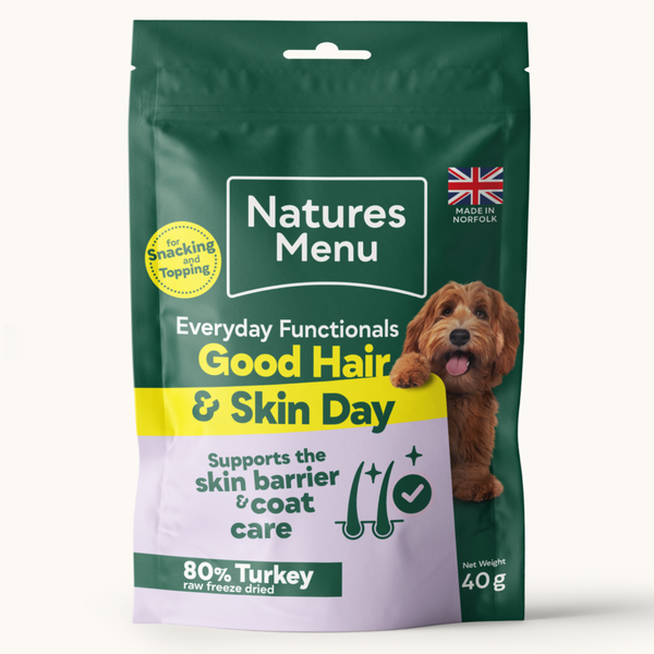 Natures Menu Freeze Dried Functional Turkey Treats for Fur & Skin - 40g
