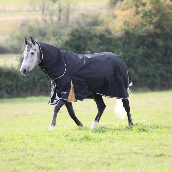 Shires Highlander Plus 200 Combo Turnout Rug - Black