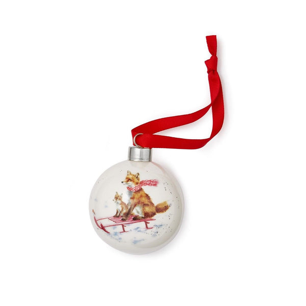 Wrendale The Sleigh Ride Christmas Bauble