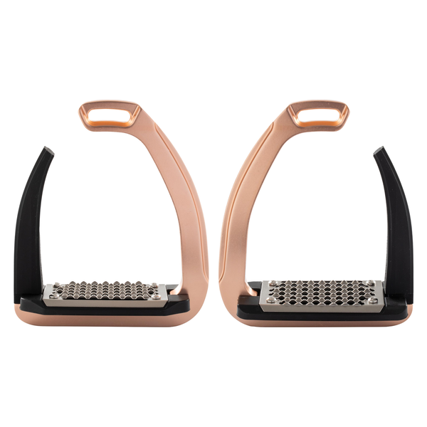 Acavallo Rel-X Easy Stirrups - Rose Gold