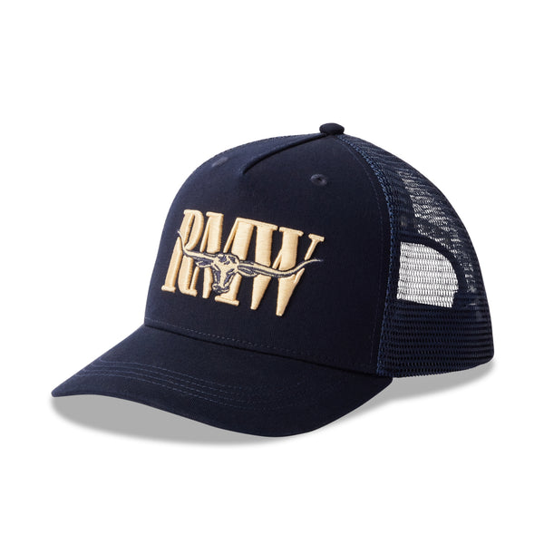 R.M.Williams RMW Steers Head Trucker Cap - Navy