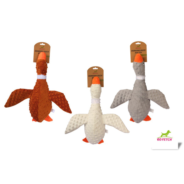 Soft Honking Duck Dog Toy