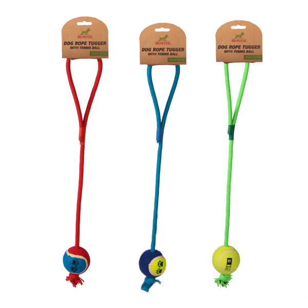 Dog Tennis Ball on Rope