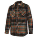 Hoggs Of Fife Balbeggie Fleece Shacket - Green/Rust