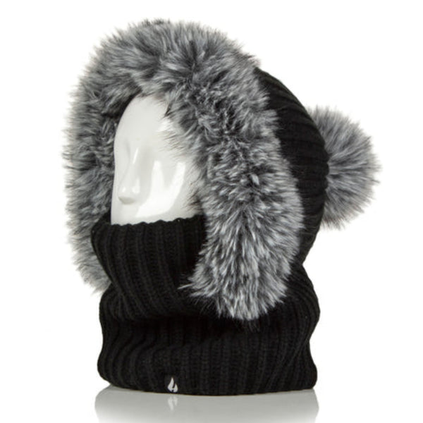 Heat Holders Ladies Nikita Faux Fur Snood - Black