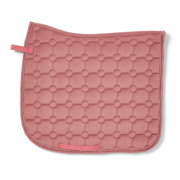 Cameo Suede Dressage Saddlecloth - Dusky Pink